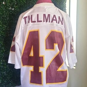 Vintage Tillman Arizona State White and Red Men's Jersey